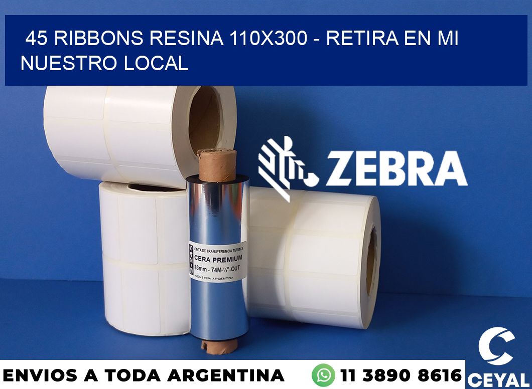 45 Ribbons resina 110x300 - retira en mi nuestro local
