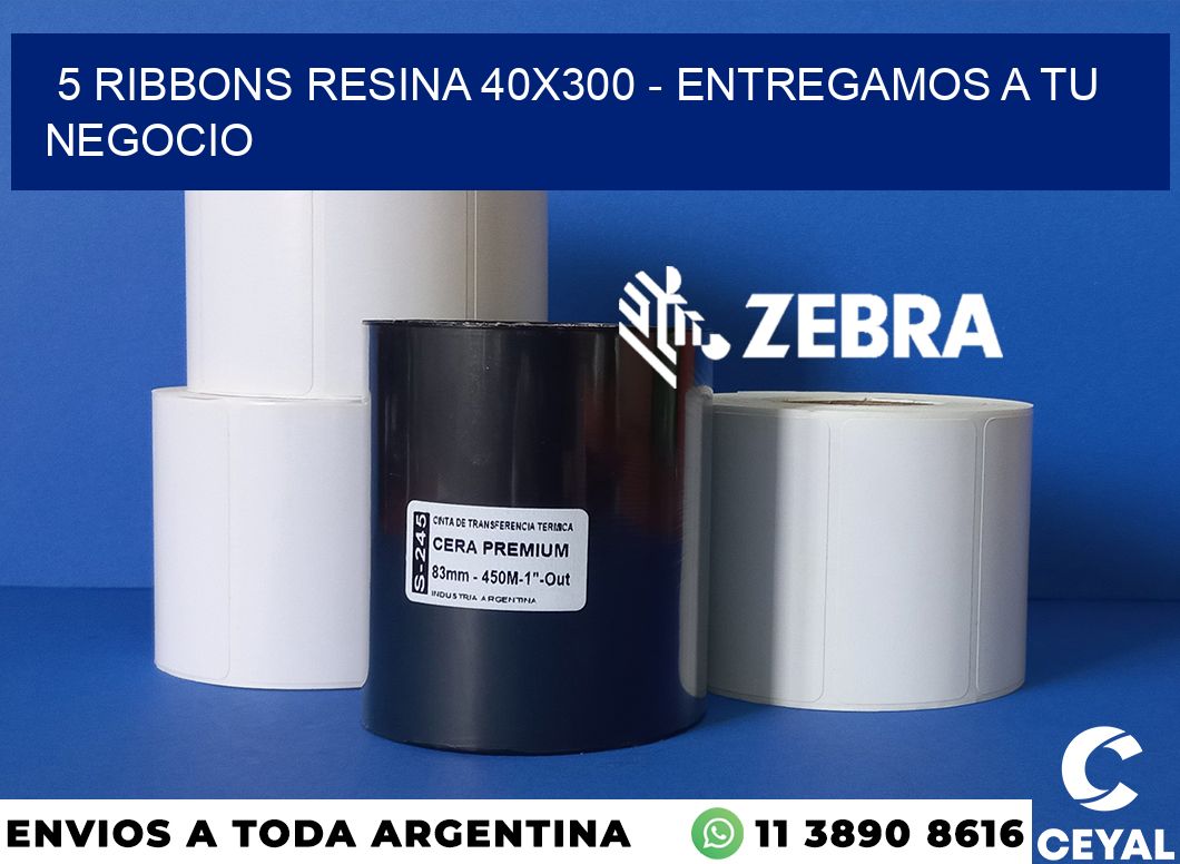 5 Ribbons resina 40x300 - entregamos a tu negocio