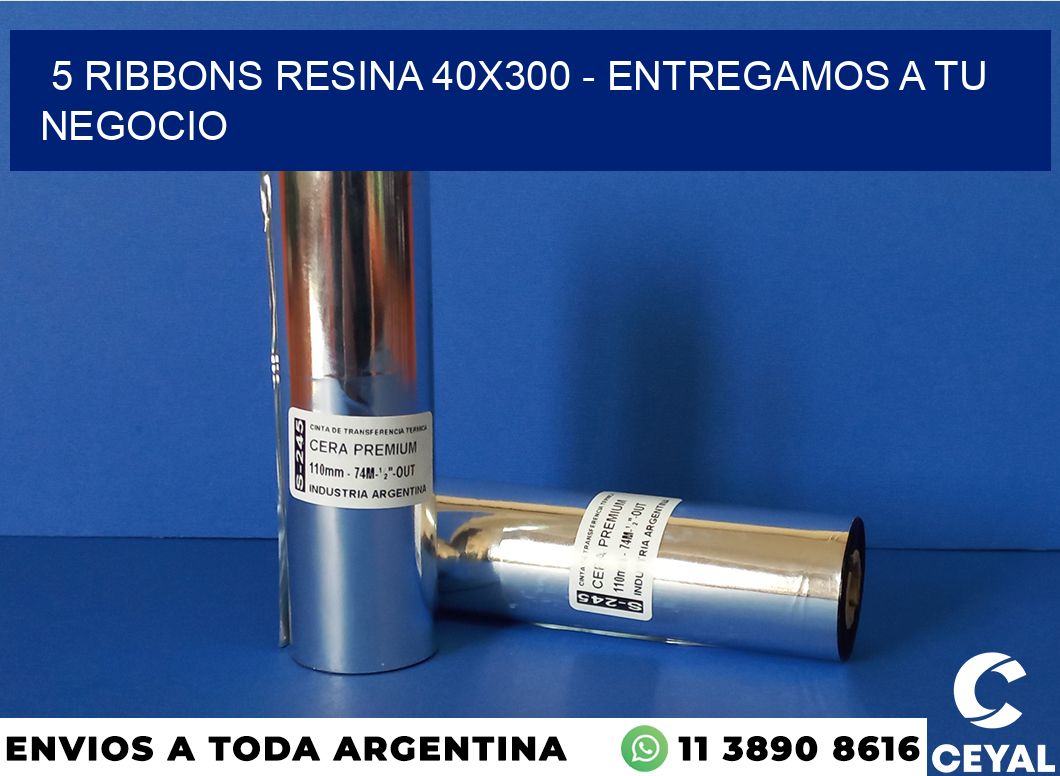 5 Ribbons resina 40×300 – entregamos a tu negocio