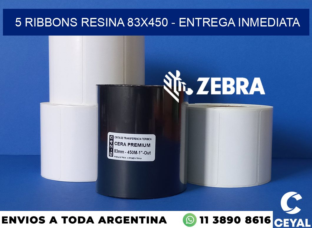 5 Ribbons resina 83x450 - Entrega inmediata