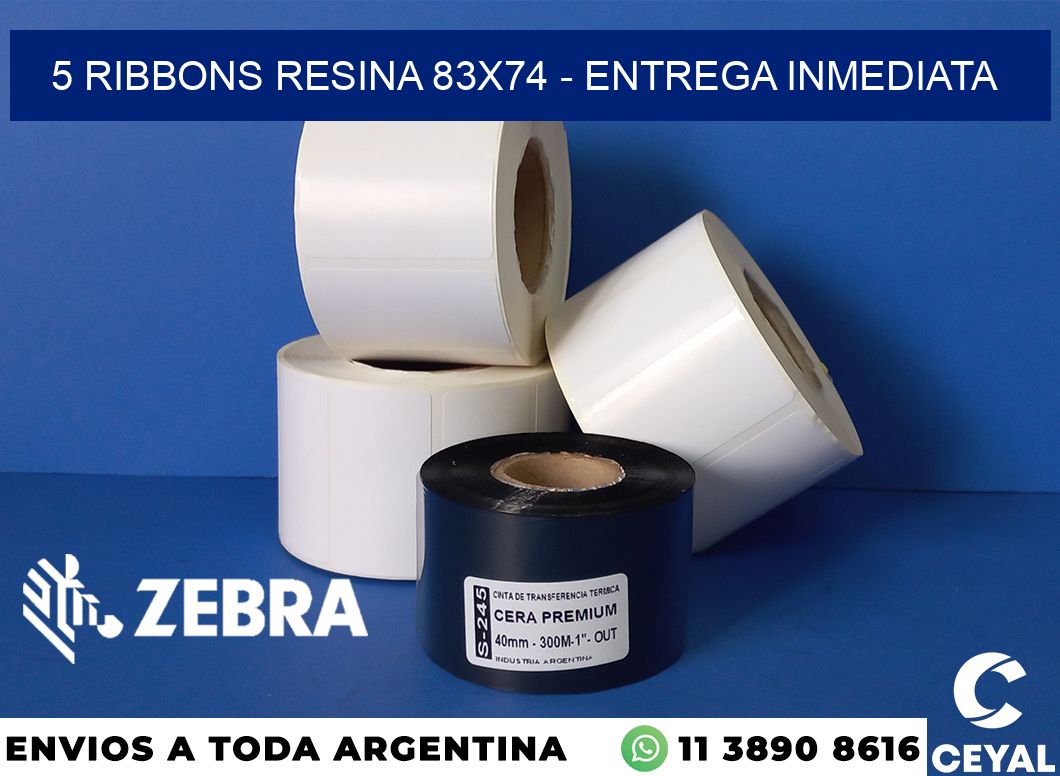5 Ribbons resina 83x74 - Entrega inmediata