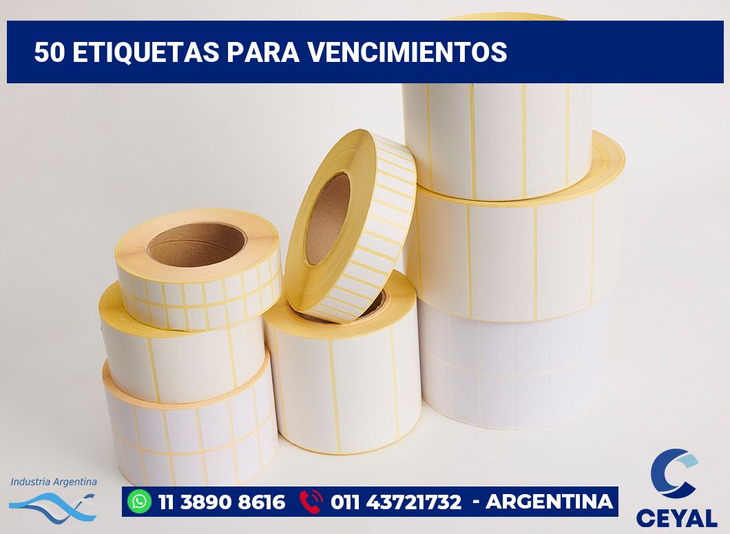 50 Etiquetas para vencimientos