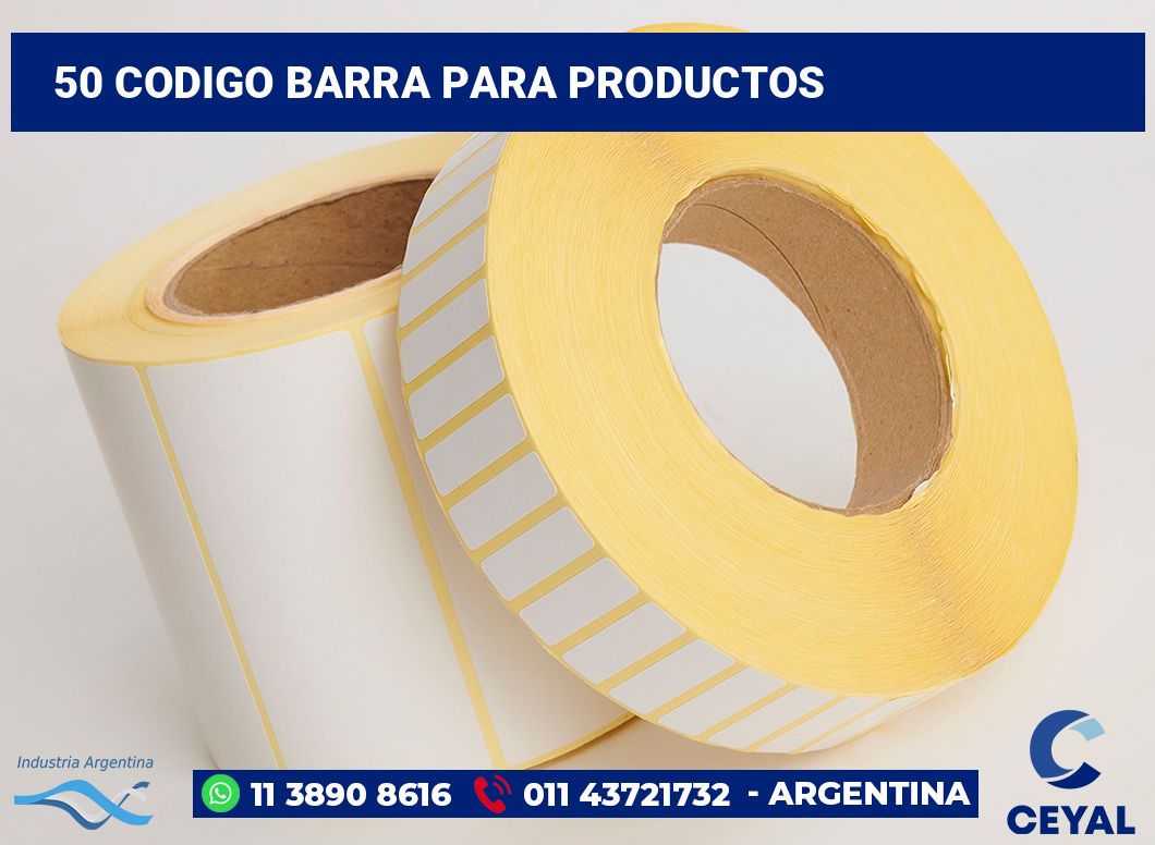 50 codigo barra para productos