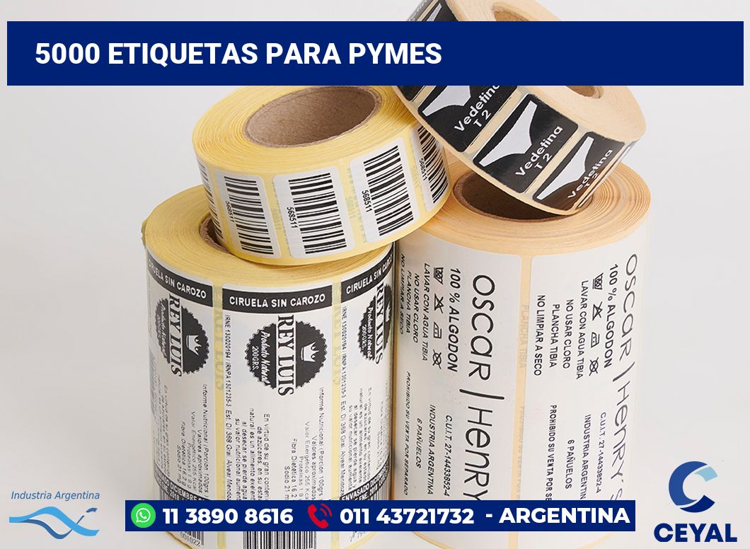 5000 Etiquetas para pymes