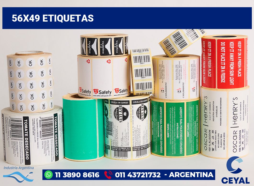 56x49 Etiquetas