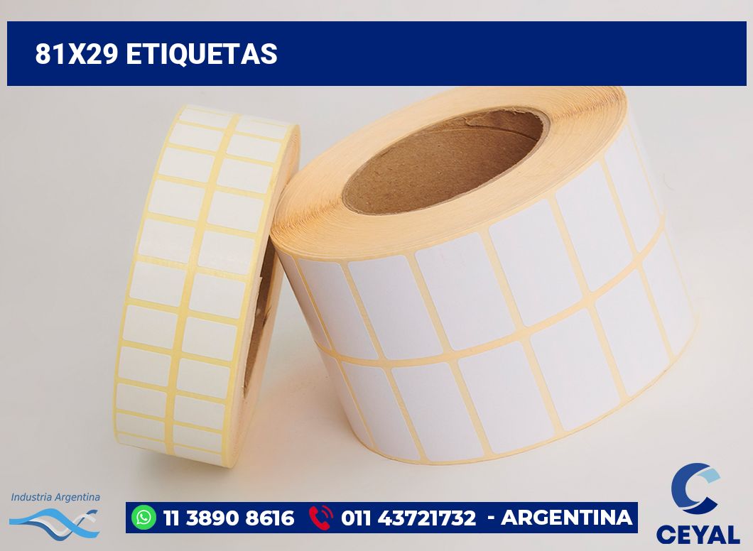 81x29 Etiquetas