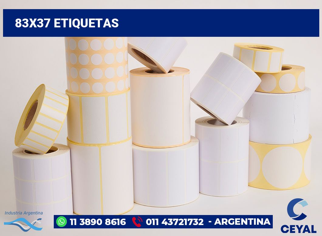 83x37 Etiquetas