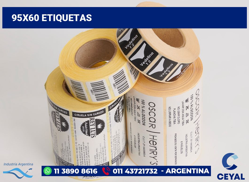 95x60 Etiquetas
