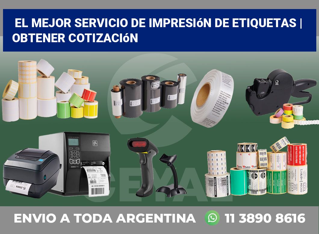 El mejor servicio de impresión de etiquetas | Obtener cotización