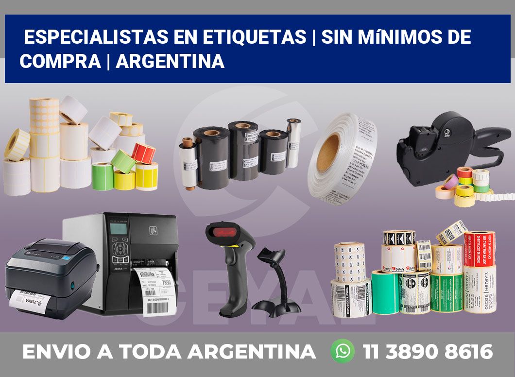 Especialistas en etiquetas | Sin mínimos de compra | Argentina