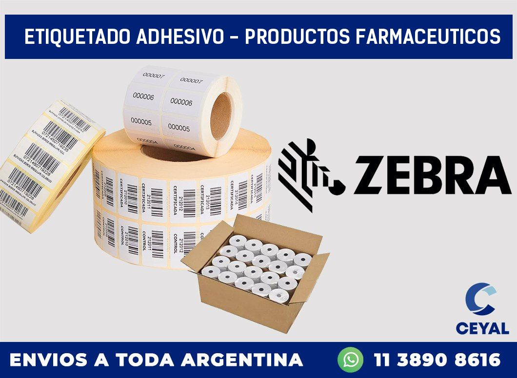 Etiquetado adhesivo – productos farmaceuticos