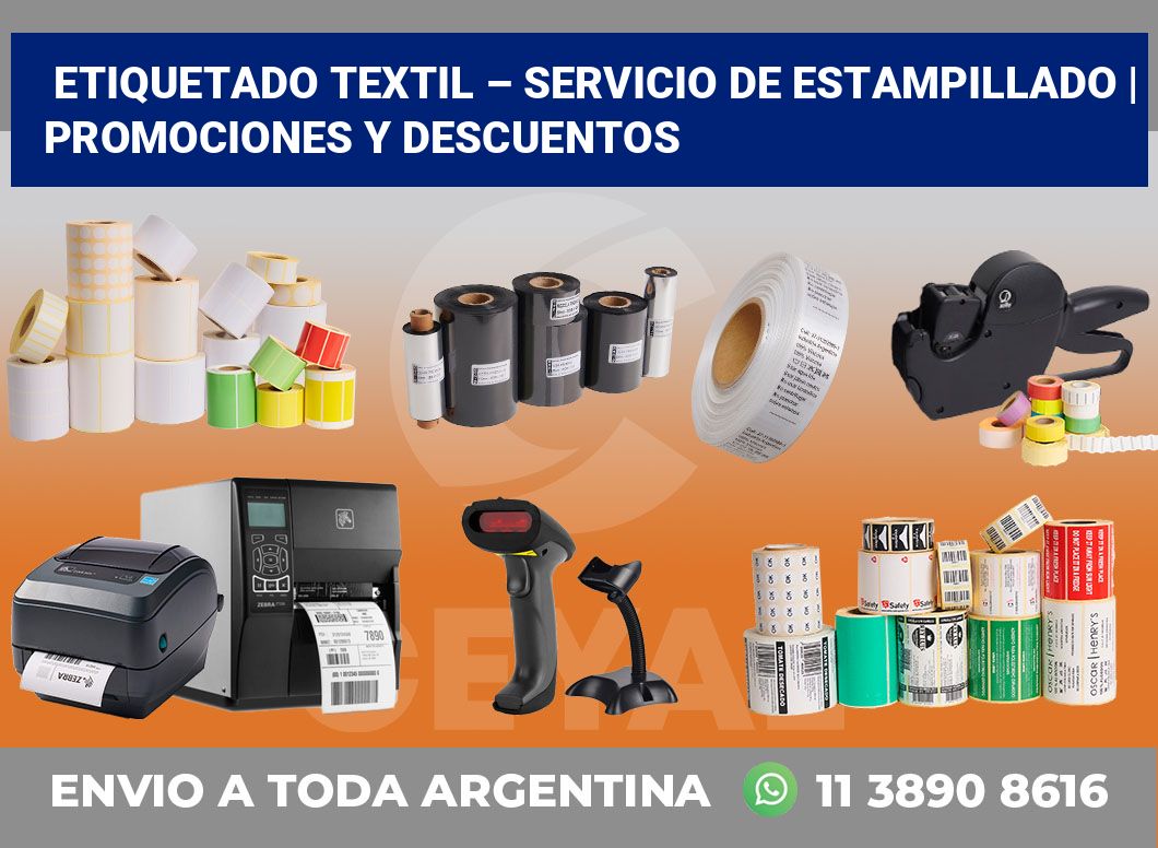 Etiquetado textil – servicio de estampillado | Promociones y descuentos