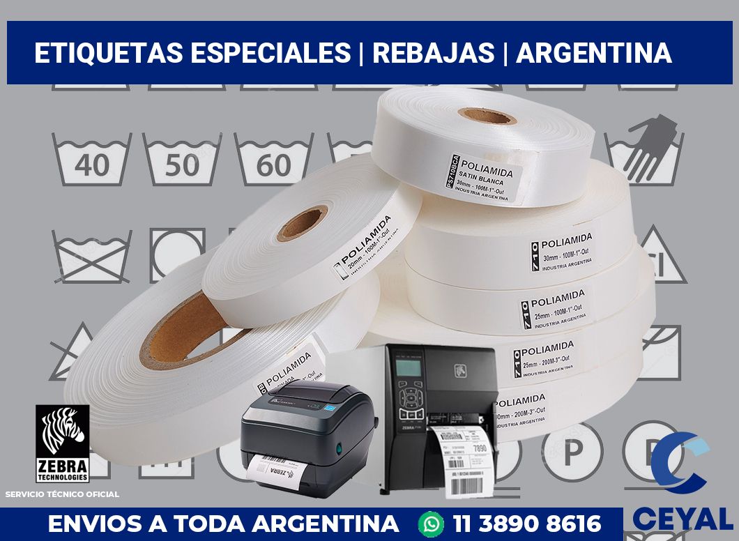 Etiquetas especiales | Rebajas | Argentina