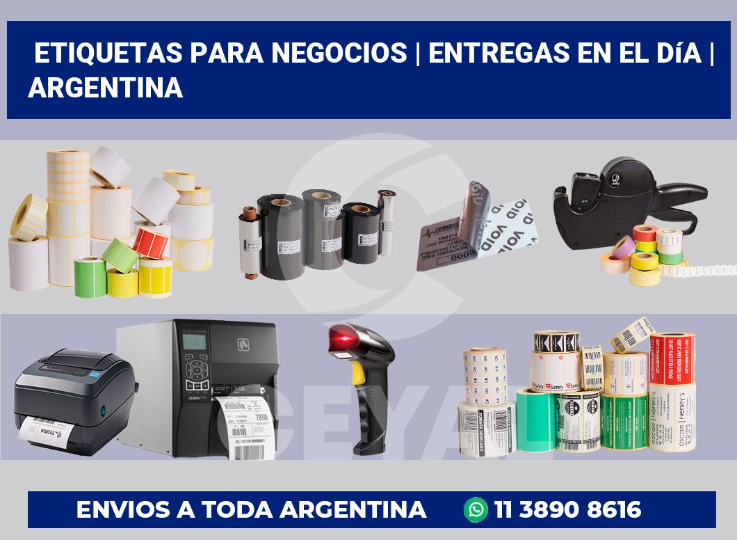 Etiquetas para negocios | Entregas en el día | Argentina