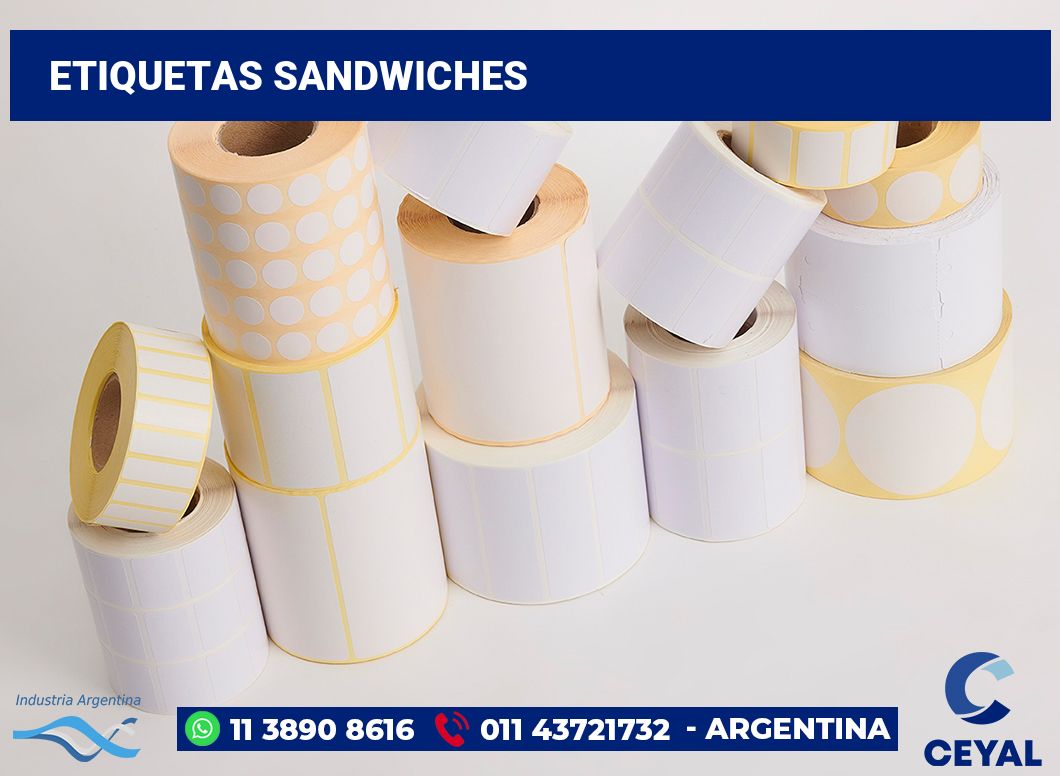 Etiquetas sandwiches