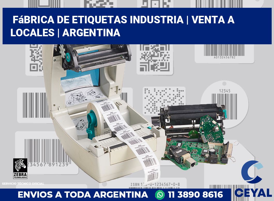 Fábrica de etiquetas industria | Venta a locales | Argentina
