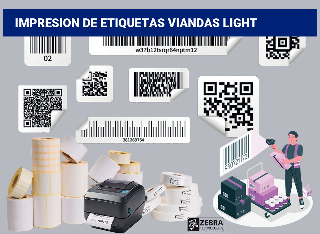 Impresion de etiquetas Viandas light