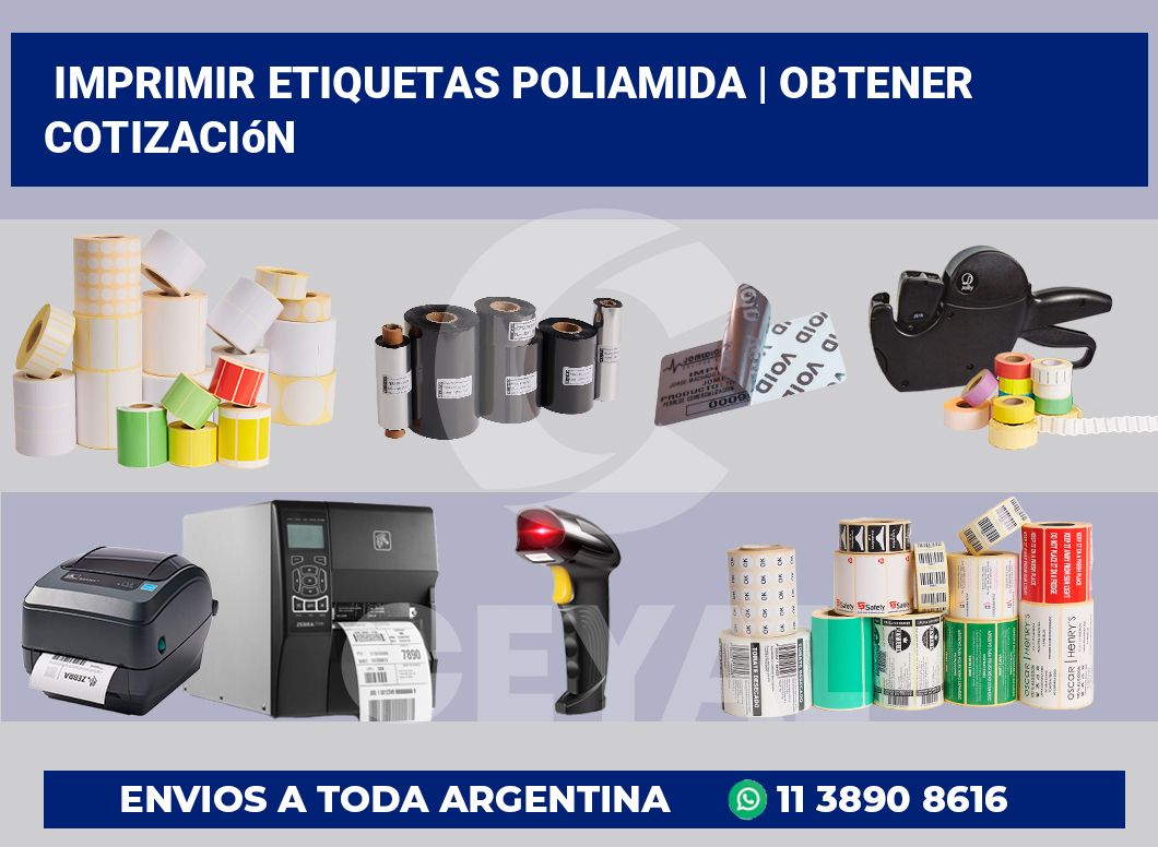 Imprimir etiquetas poliamida | Obtener cotización