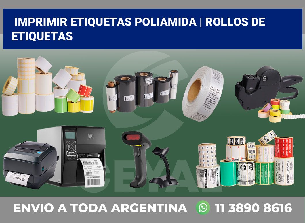 Imprimir etiquetas poliamida | rollos de etiquetas