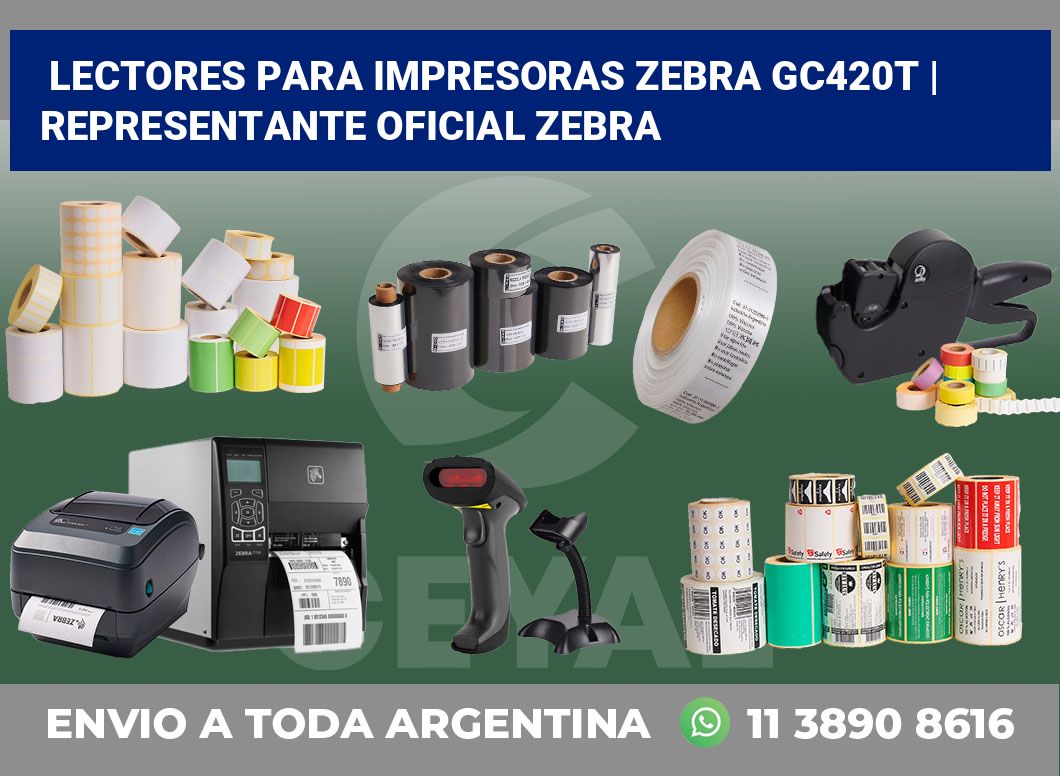 Lectores para impresoras Zebra GC420t | Representante oficial Zebra