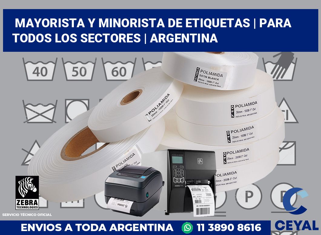 Mayorista y minorista de etiquetas | Para todos los sectores | Argentina