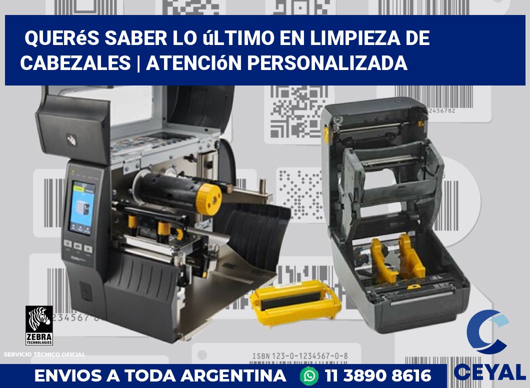 Querés saber lo último en limpieza de cabezales | Atención personalizada