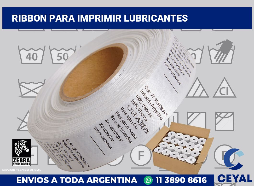 Ribbon para imprimir Lubricantes