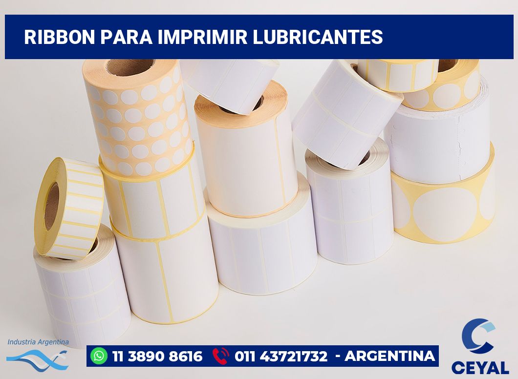 Ribbon para imprimir Lubricantes