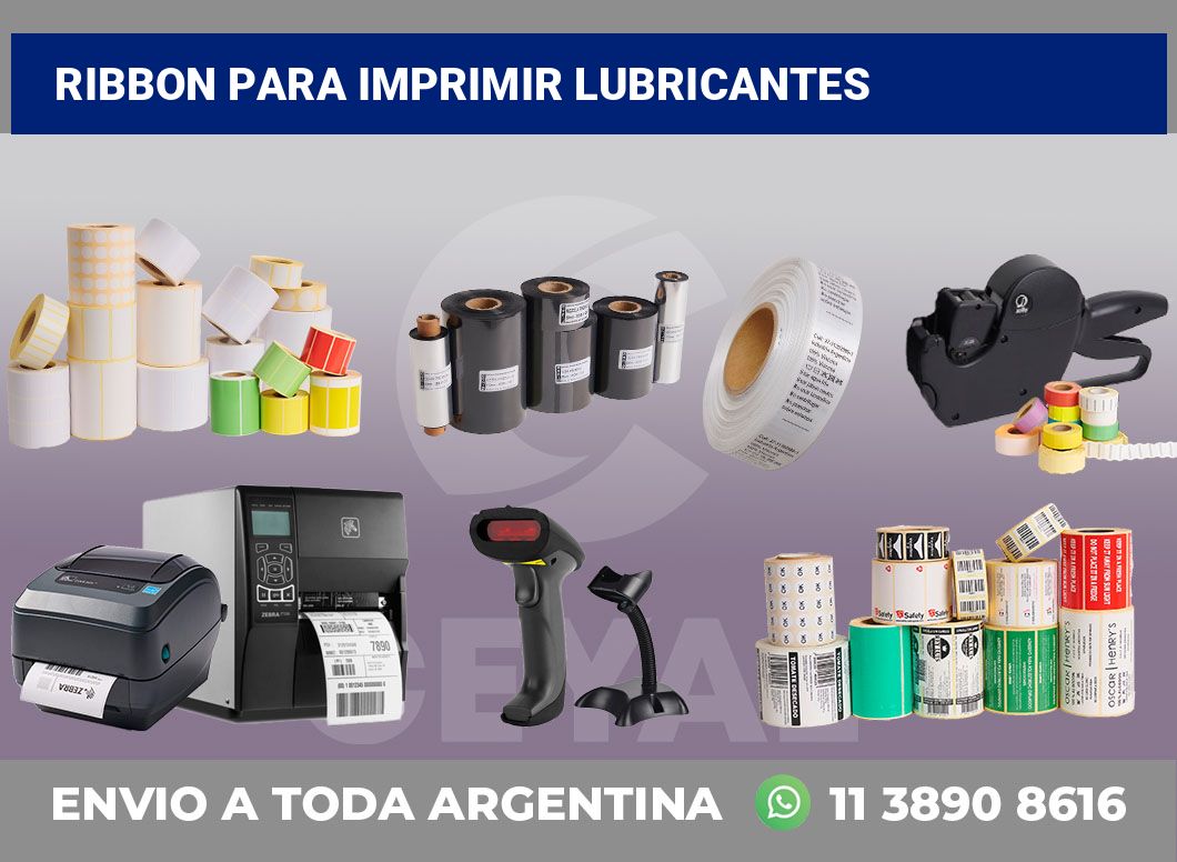 Ribbon para imprimir Lubricantes