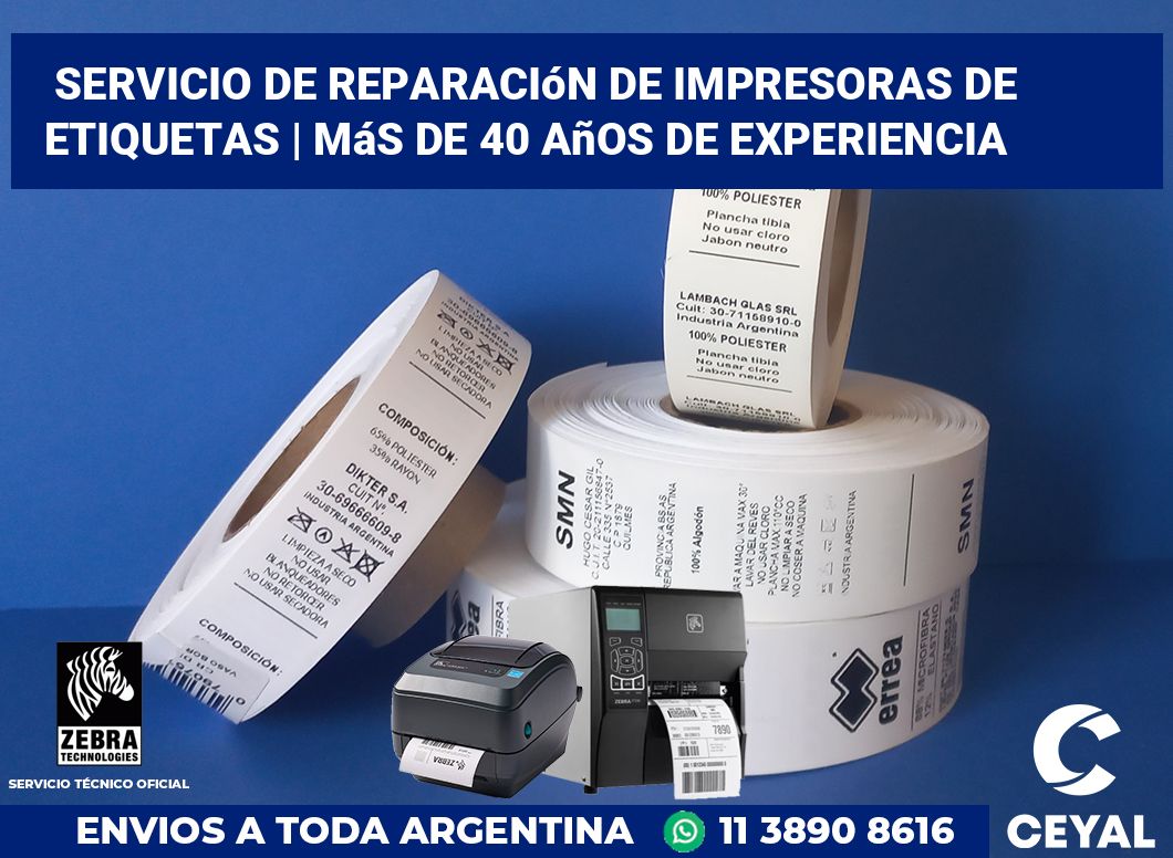 Servicio de reparación de impresoras de etiquetas | Más de 40 años de experiencia