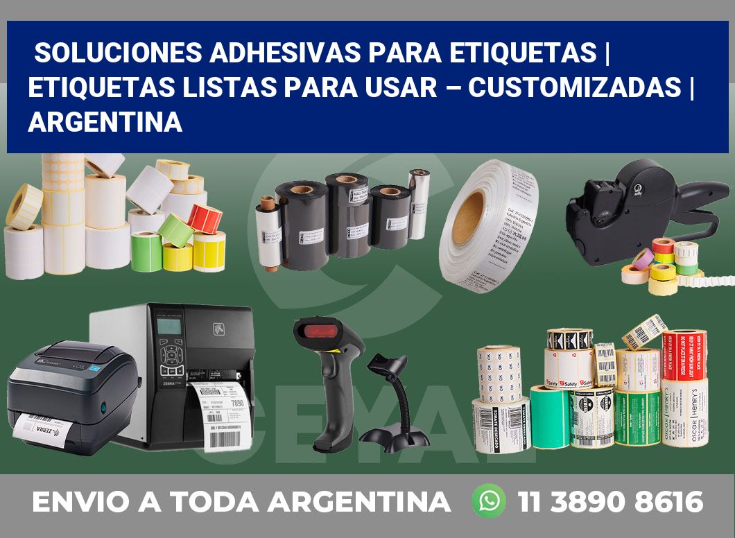 Soluciones adhesivas para etiquetas | Etiquetas listas para usar – customizadas | Argentina