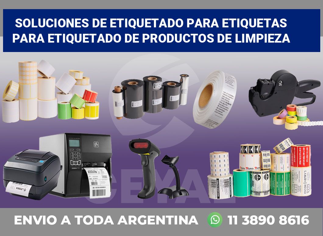 Soluciones de Etiquetado para Etiquetas para Etiquetado de Productos de Limpieza