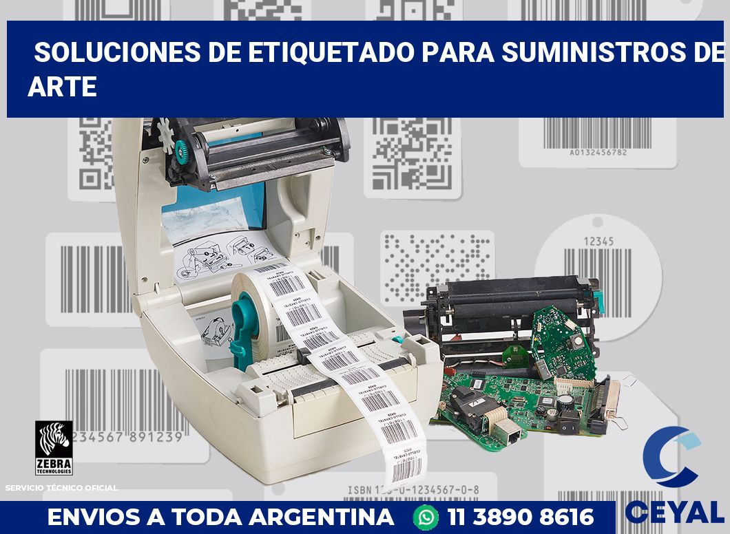 Soluciones de Etiquetado para Suministros de Arte