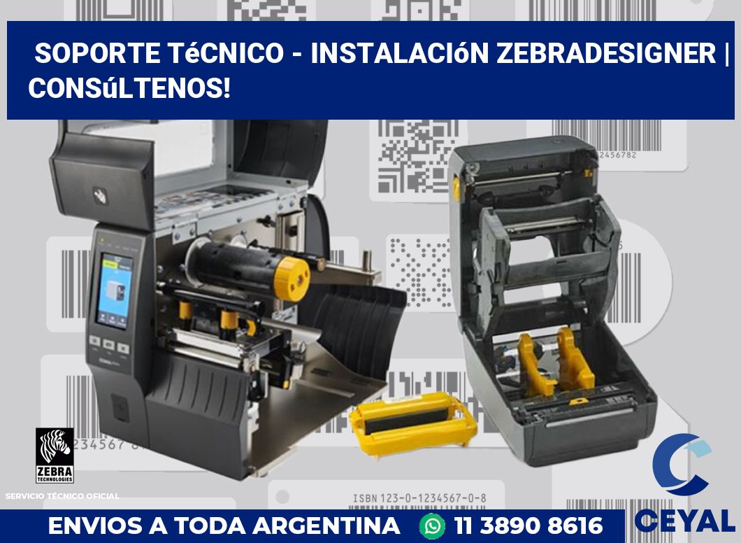 Soporte técnico - instalación ZebraDesigner | Consúltenos!