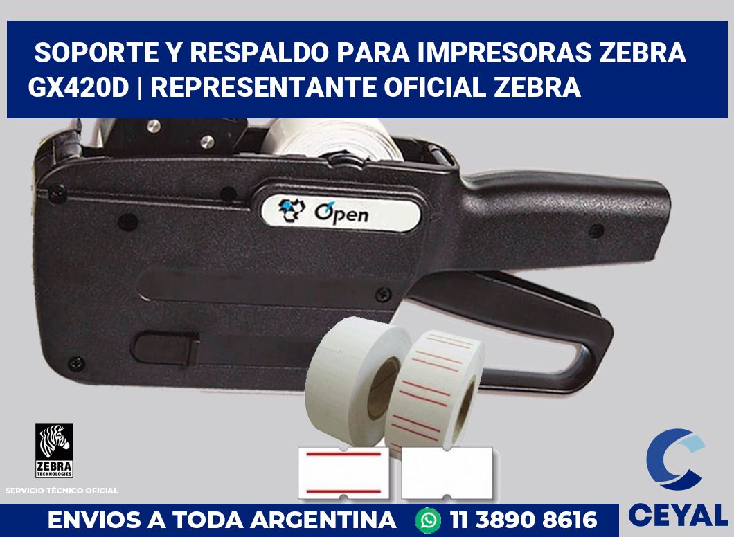 Soporte y respaldo para impresoras Zebra GX420d | Representante oficial Zebra