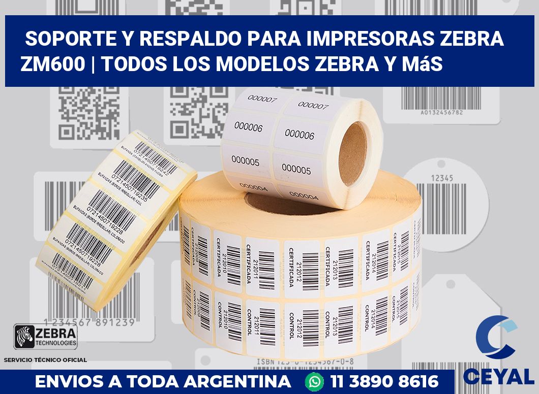 Soporte y respaldo para impresoras Zebra ZM600 | Todos los modelos Zebra y más