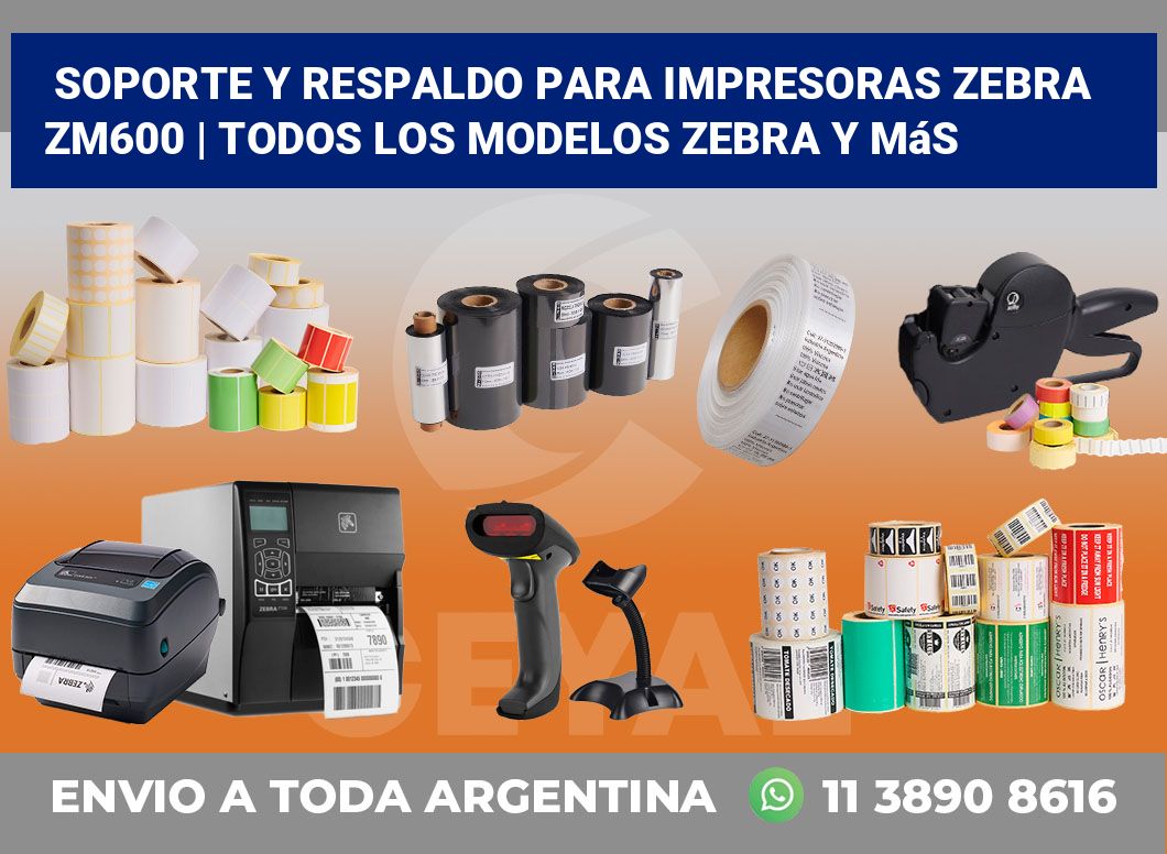 Soporte y respaldo para impresoras Zebra ZM600 | Todos los modelos Zebra y más