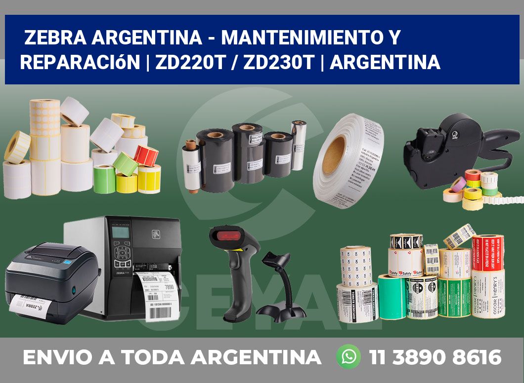 Zebra argentina – Mantenimiento y reparación | ZD220t / ZD230t | Argentina