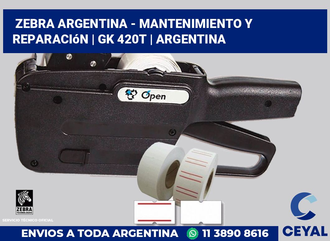 Zebra argentina - Mantenimiento y reparación | gk 420t | Argentina