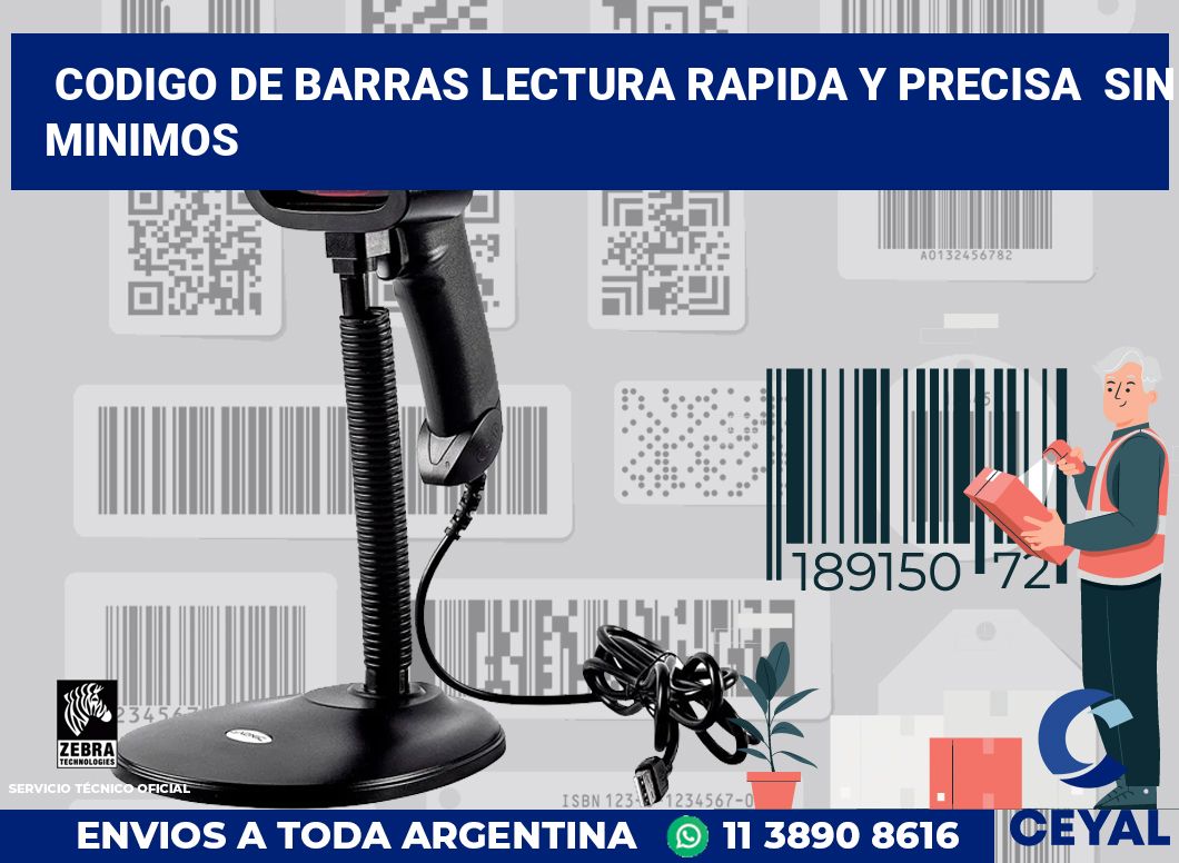 codigo de barras lectura rapida y precisa  sin minimos