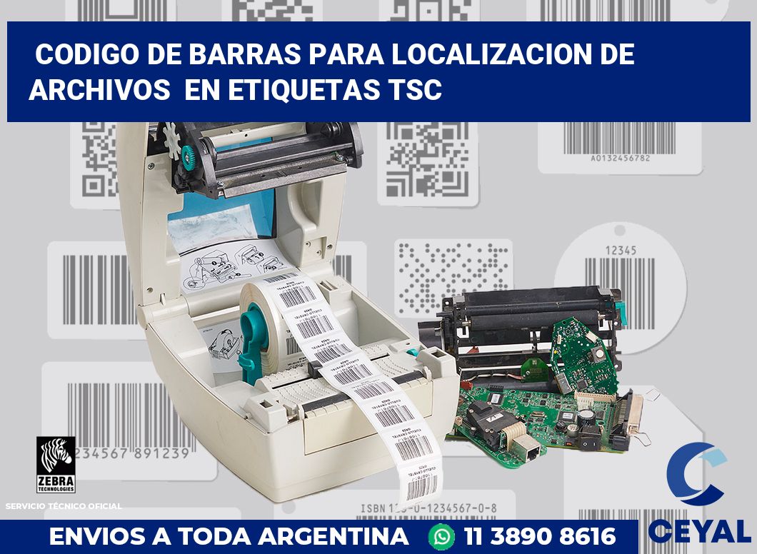 codigo de barras para localizacion de archivos  en etiquetas tsc