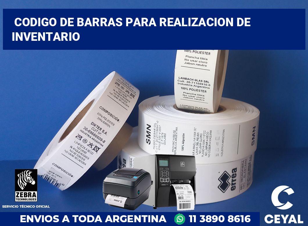 codigo de barras para realizacion de inventario