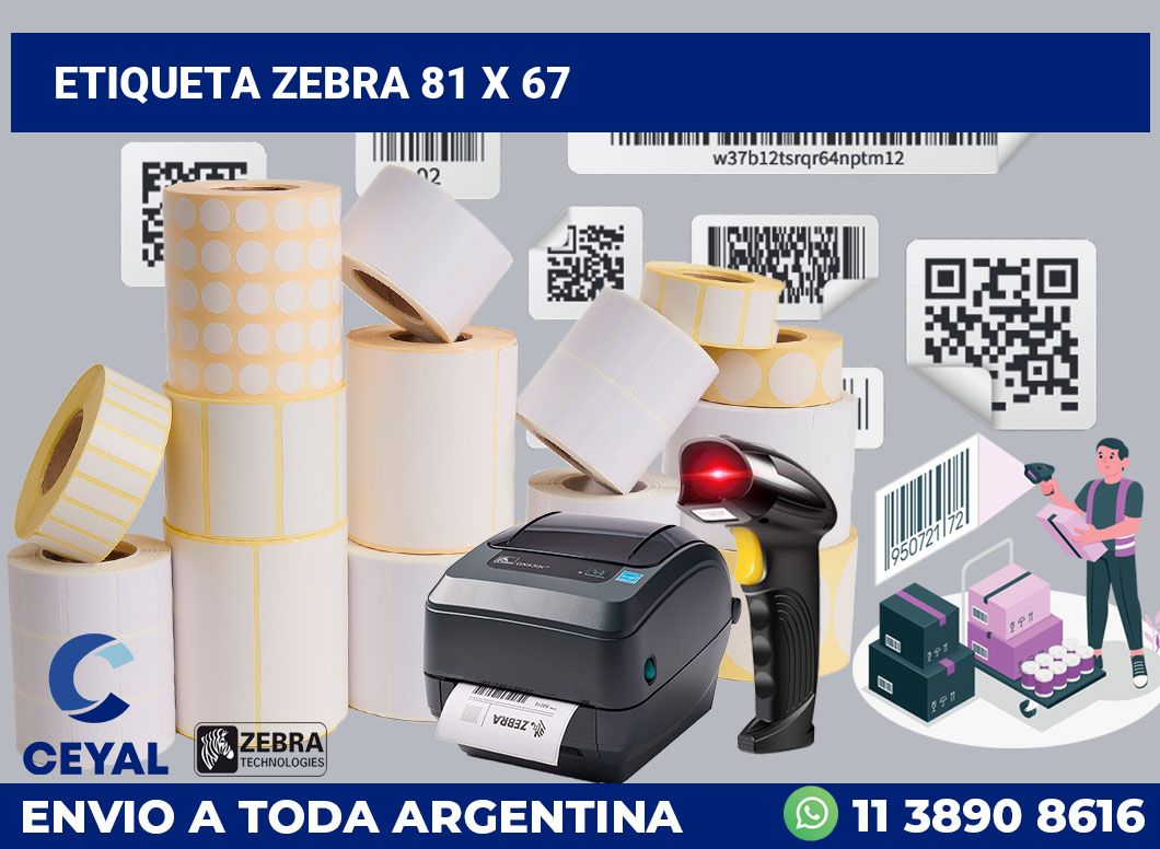 etiqueta zebra 81 x 67