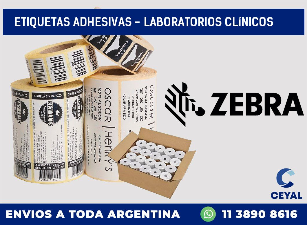 etiquetas adhesivas – Laboratorios clínicos