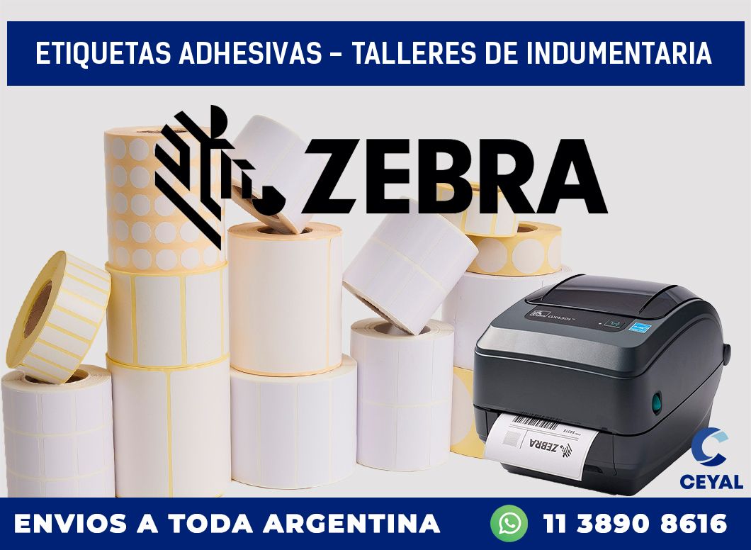etiquetas adhesivas – Talleres de indumentaria