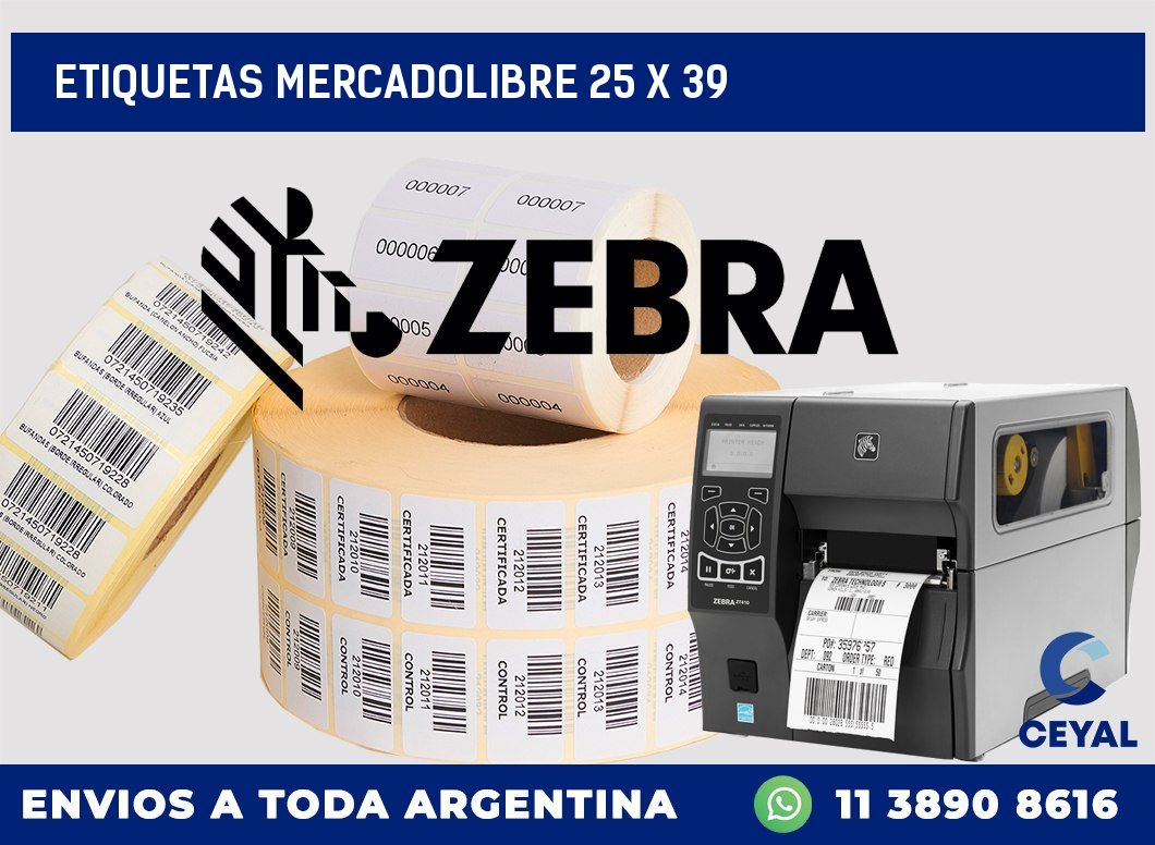 etiquetas mercadolibre 25 x 39