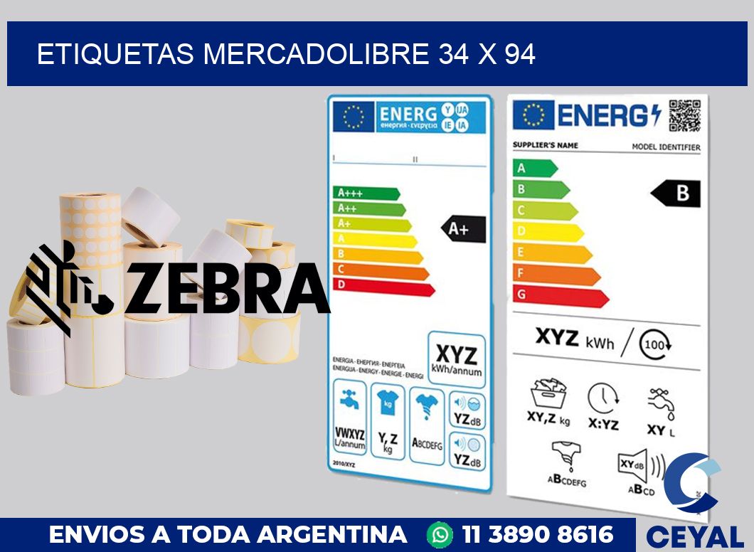 etiquetas mercadolibre 34 x 94