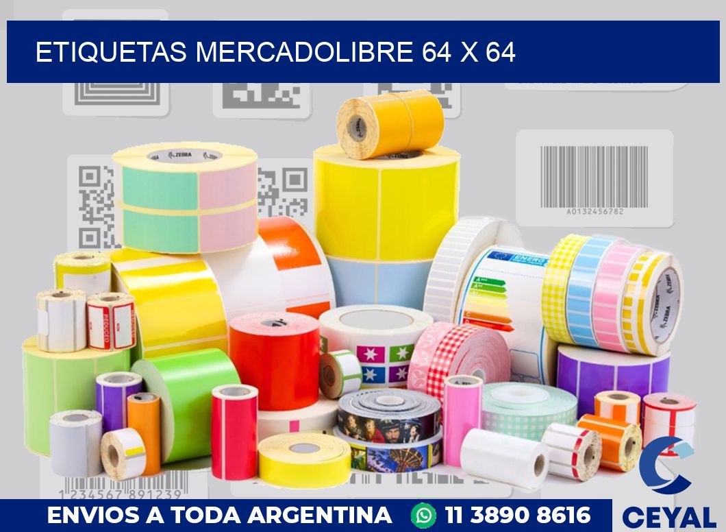 etiquetas mercadolibre 64 x 64