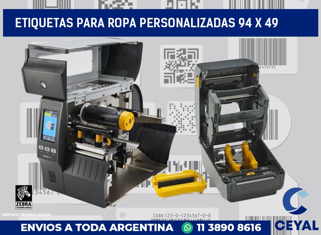 etiquetas para ropa personalizadas 94 x 49