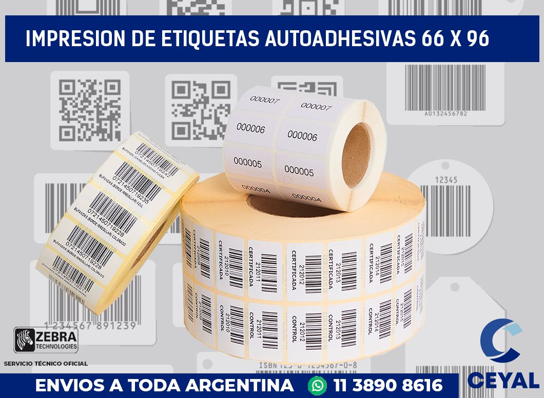 impresion de etiquetas autoadhesivas 66 x 96